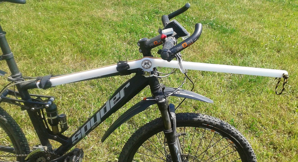 Rowerland Flexible Bikejor Arm fitted to bike