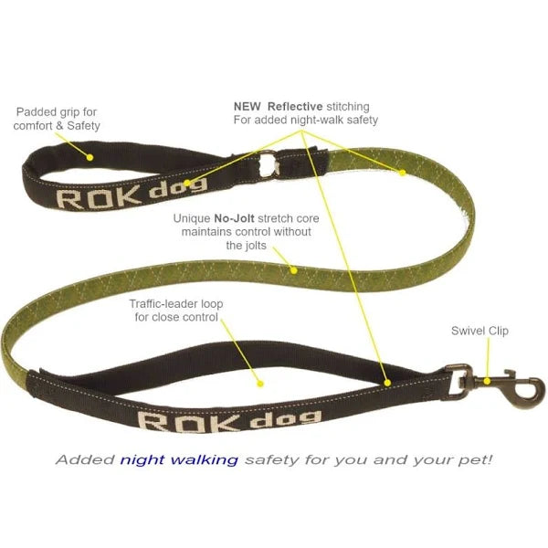 Stretch Dog Leads ROK Straps