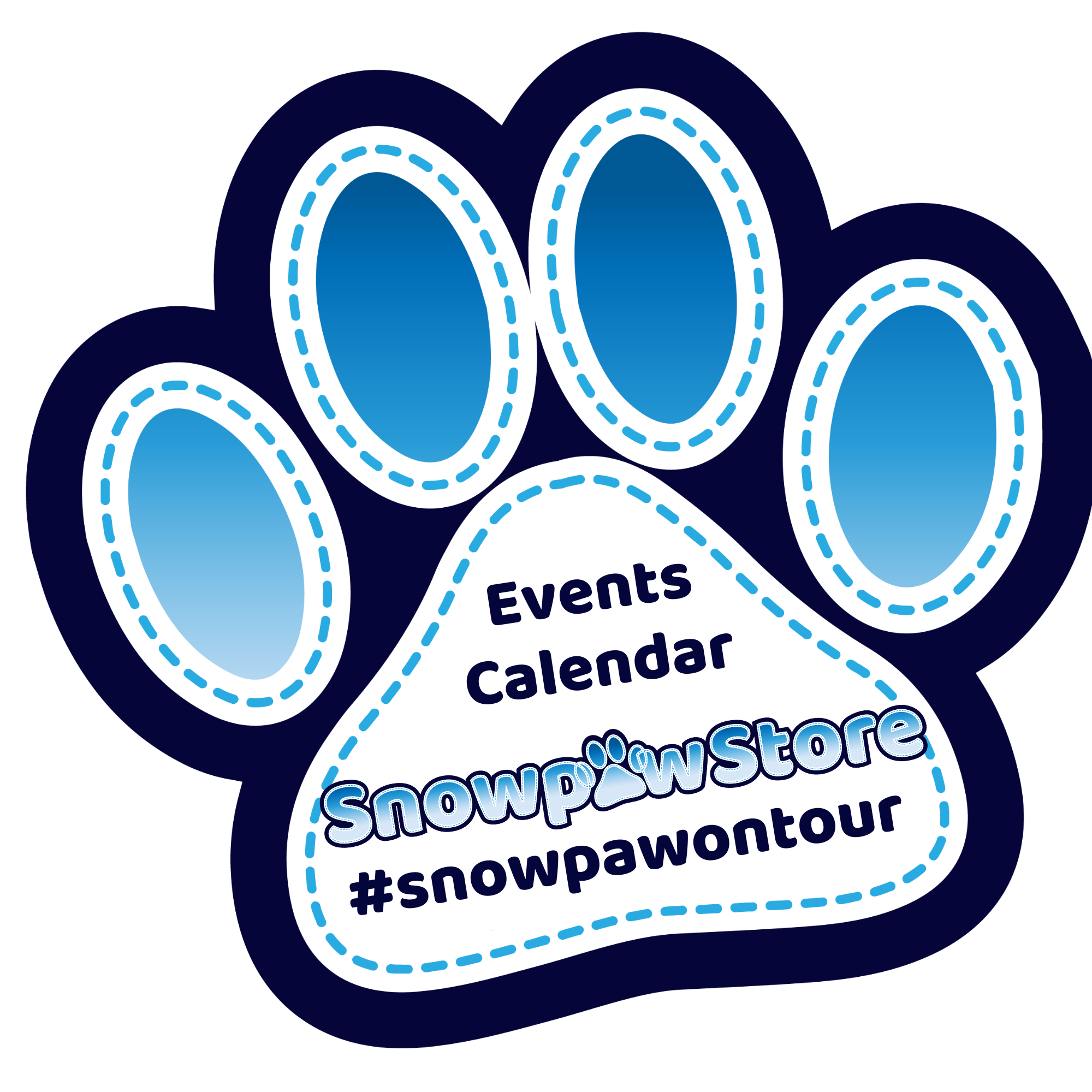 SnowPaw Pop Up shop and event dates 2025