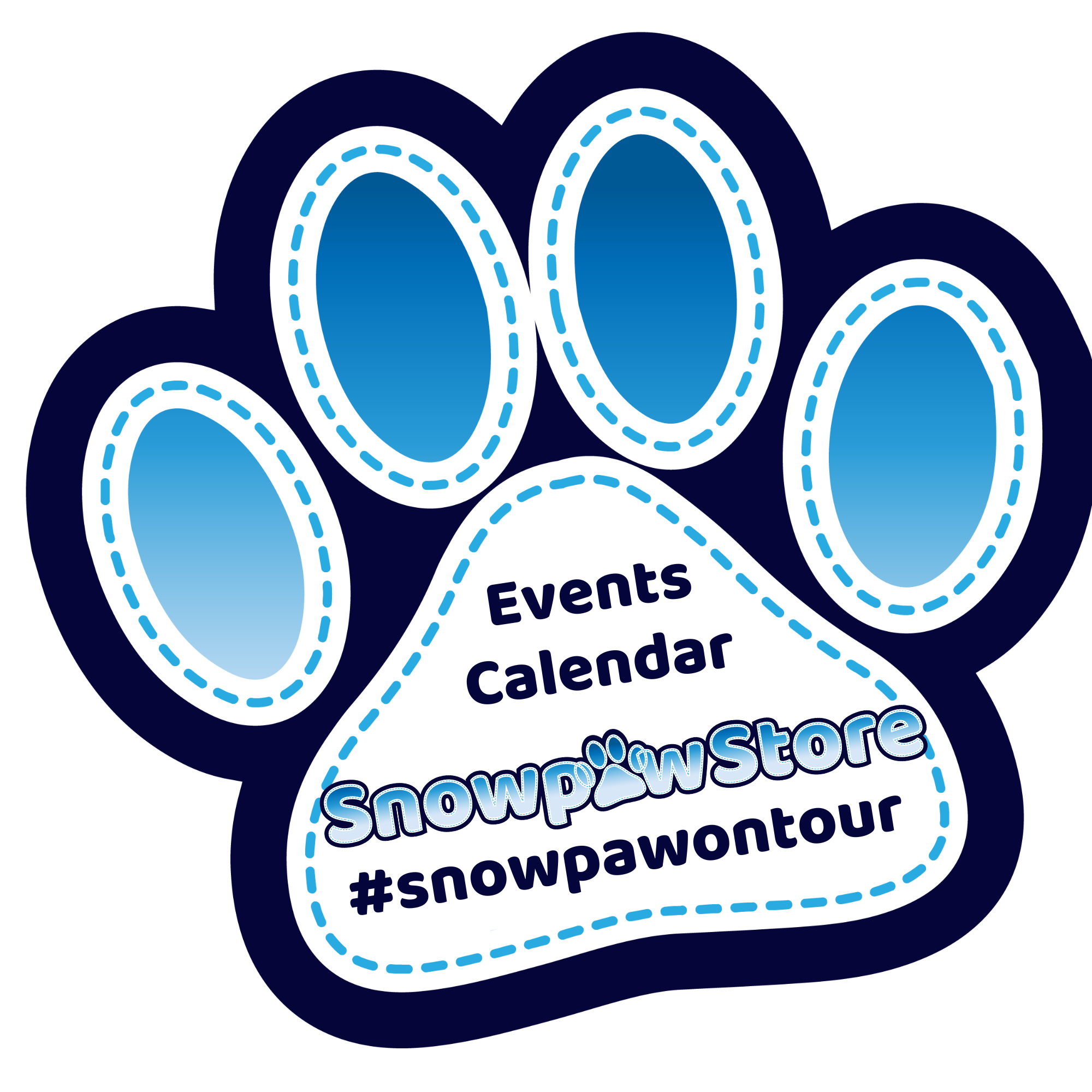 SnowPaw Pop Up shop and event dates 2024-25