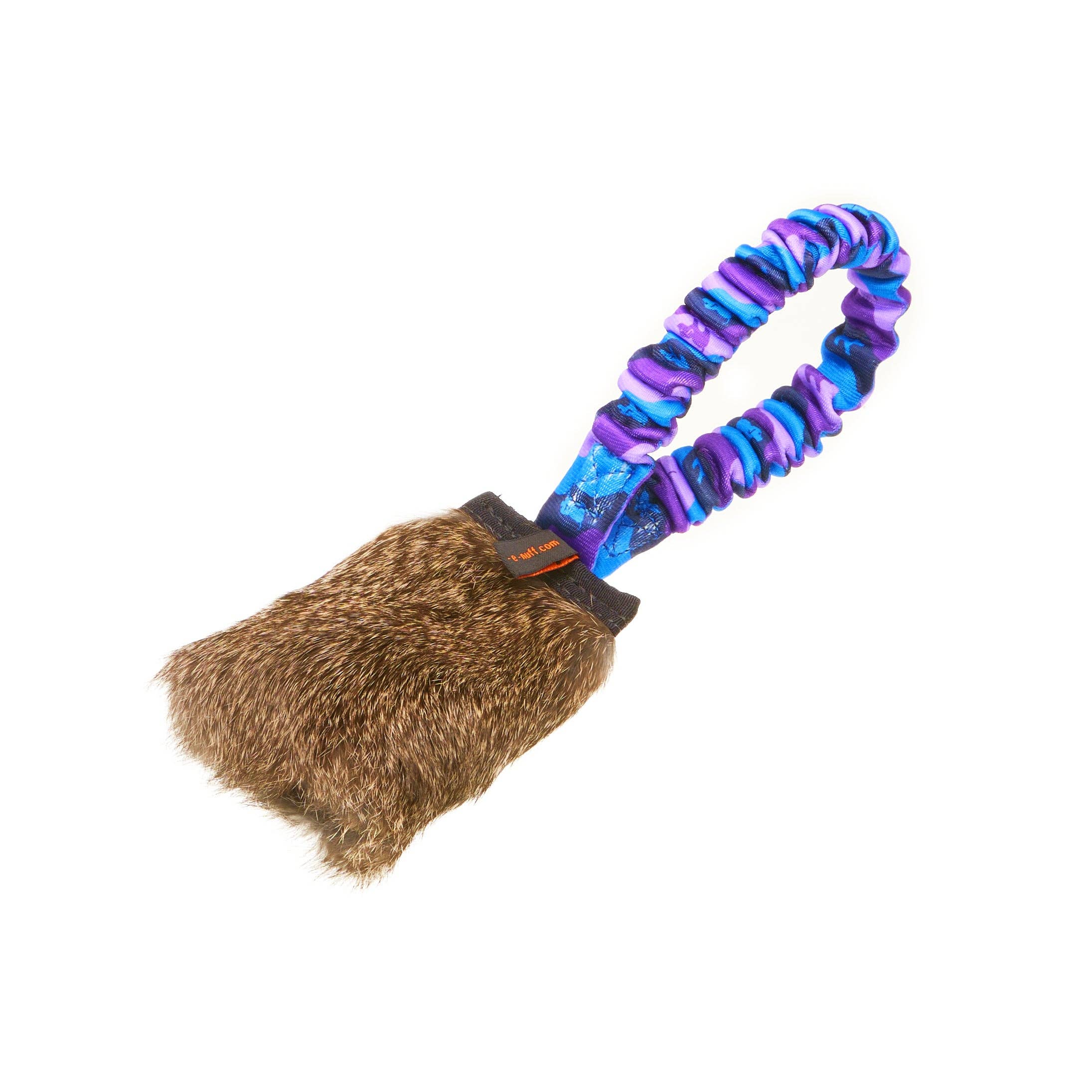 Rabbit Skin Pocket Bungee Squeaker Toy (Tug-E-Nuff)