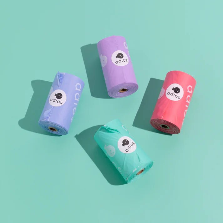 2 Pack of Cornstarch Poo Bags (Adios) - SnowPaw Store - Adios Plastic - Poo Bags