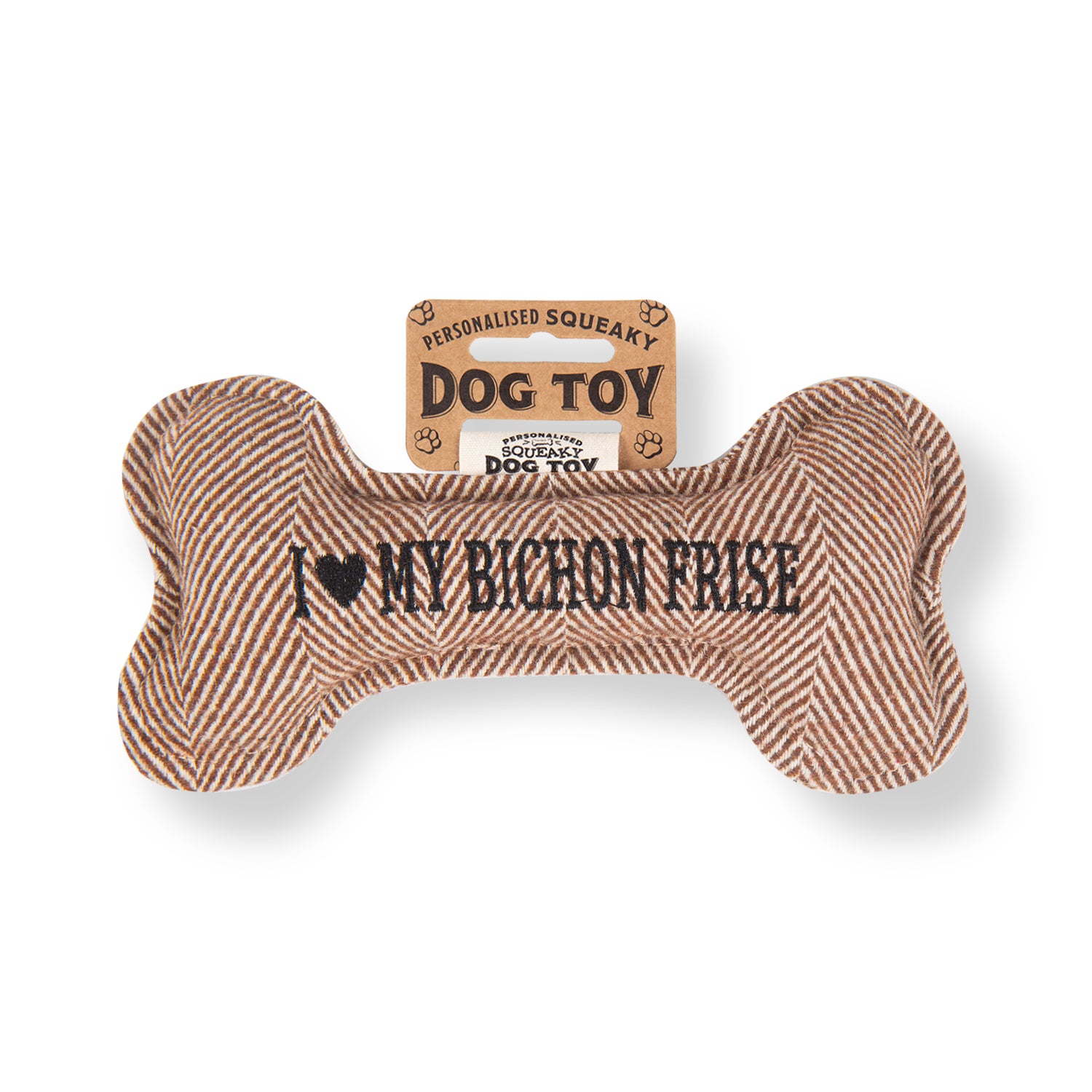 Personalised Squeaky Dog Toy