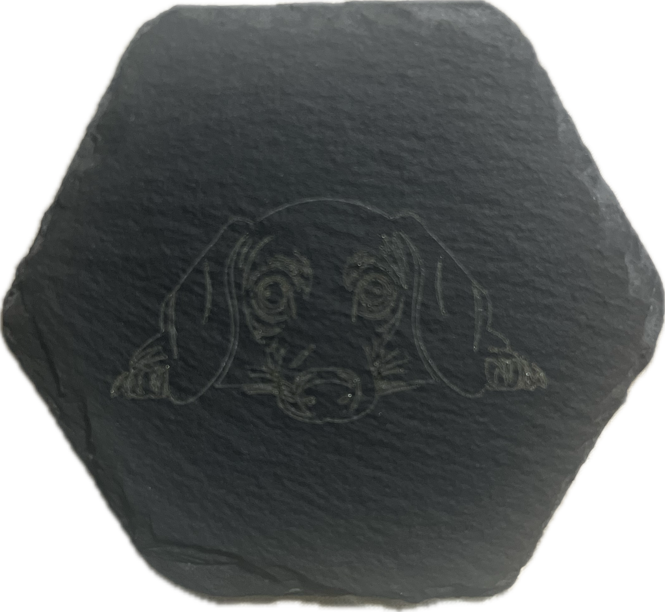 Dog Head Slate Coasters (SnowPaw Engraving)