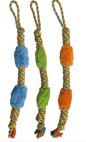 Tough Rope Toy with Faux Fur (Hem and Boo)
