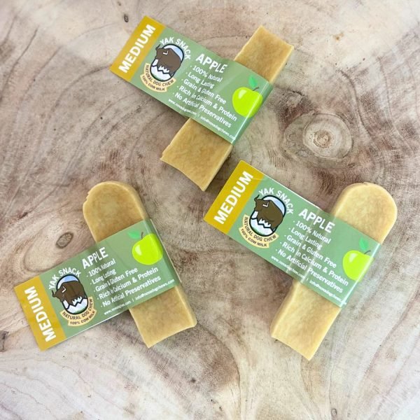 Apple Yak Chew (Yakers) - Medium - SnowPaw Store - Yakers - Dog Treats