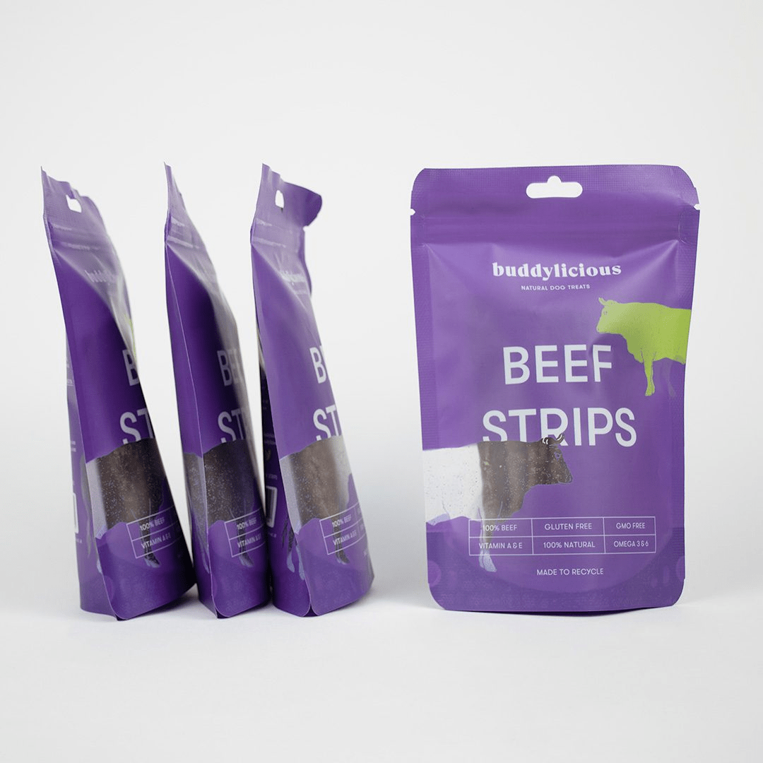 Beef Strips 5 Pack (Buddylicious) - SnowPaw Store - Buddylicious - Dog Food