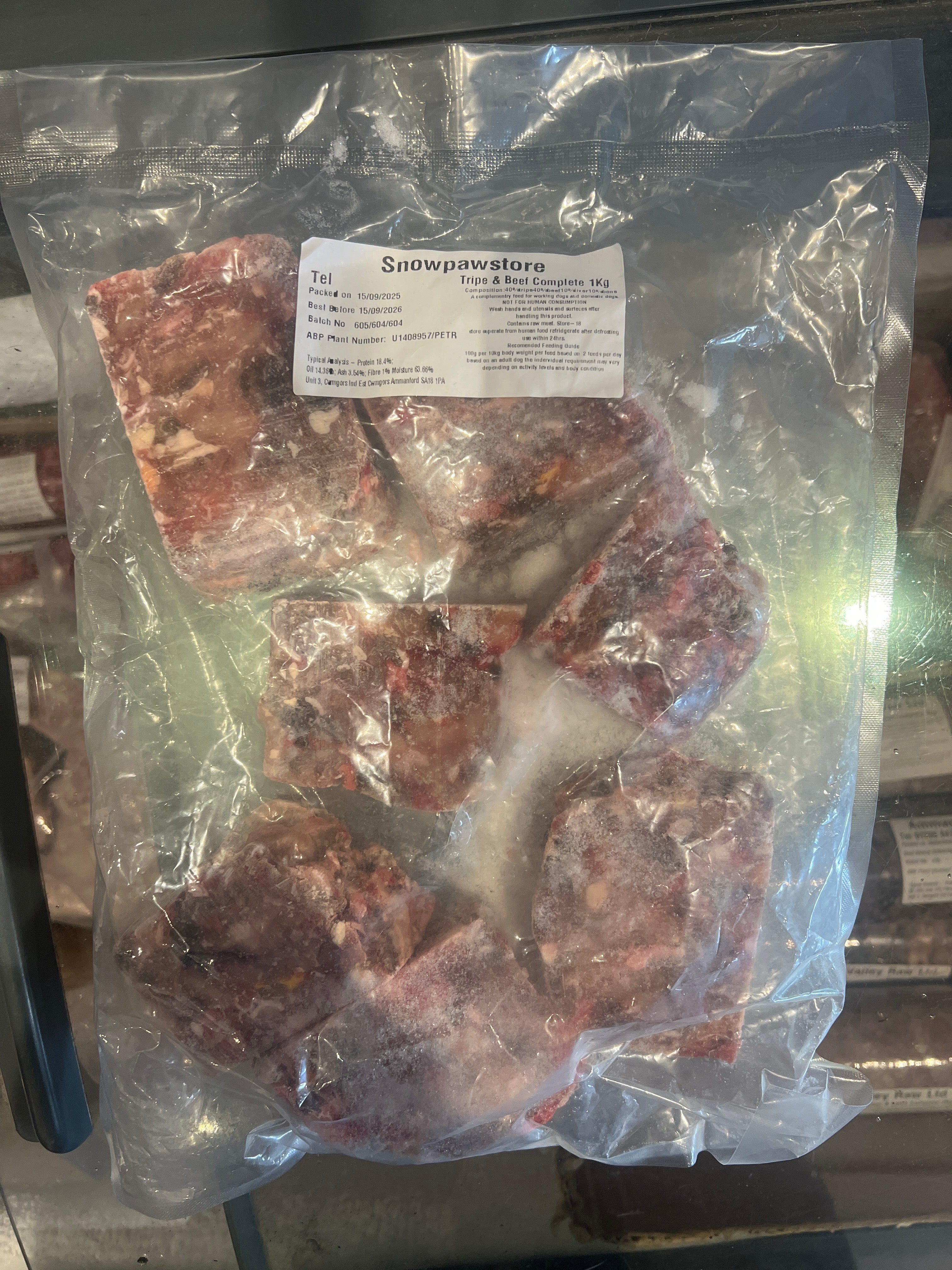 Beef & Tripe Complete 80 | 10 | 10 (Snowpaw Raw) - SnowPaw Store - SnowPaw Store - Dog Food