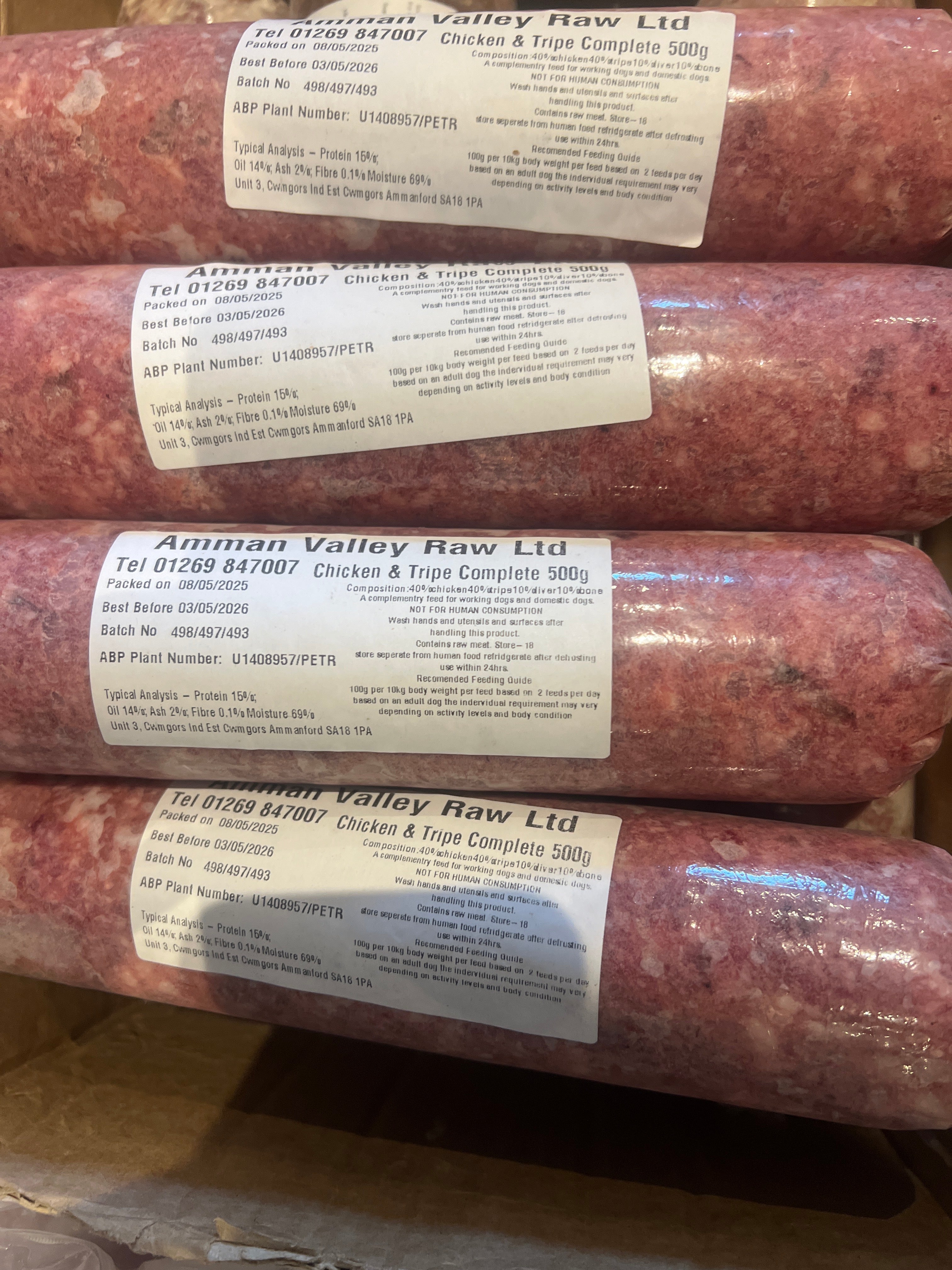 Chicken & Tripe Complete 80 | 10 | 10 (Snowpaw Raw) - SnowPaw Store - SnowPaw Store - Dog Food