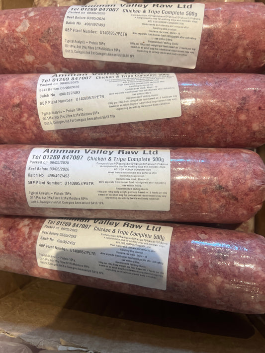 Chicken & Tripe Complete 80 | 10 | 10 (Snowpaw Raw) - SnowPaw Store - SnowPaw Store - Dog Food