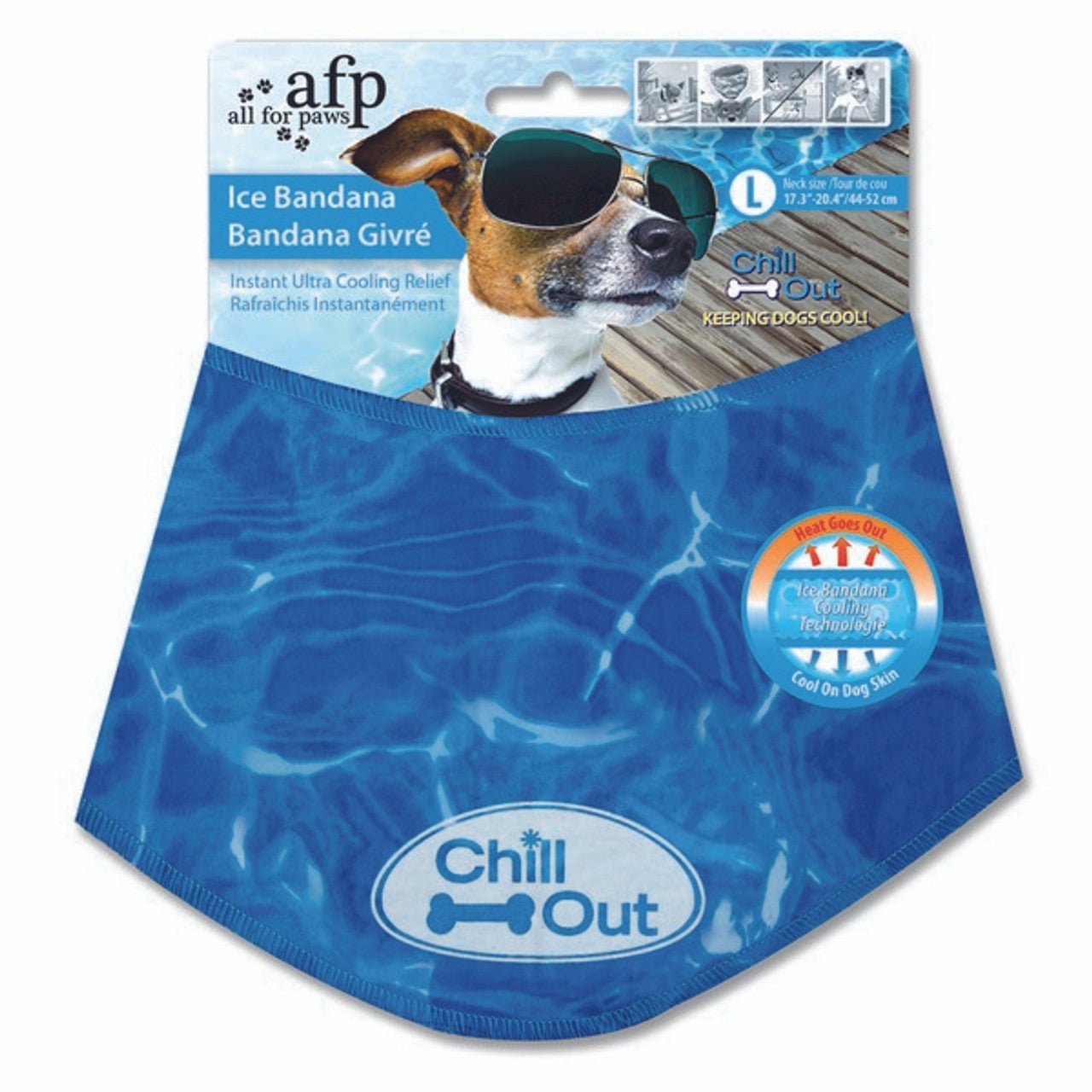 Chill out Ice Bandana (All for Paws) - SnowPaw Store - All for Paws - Active Dog Gear