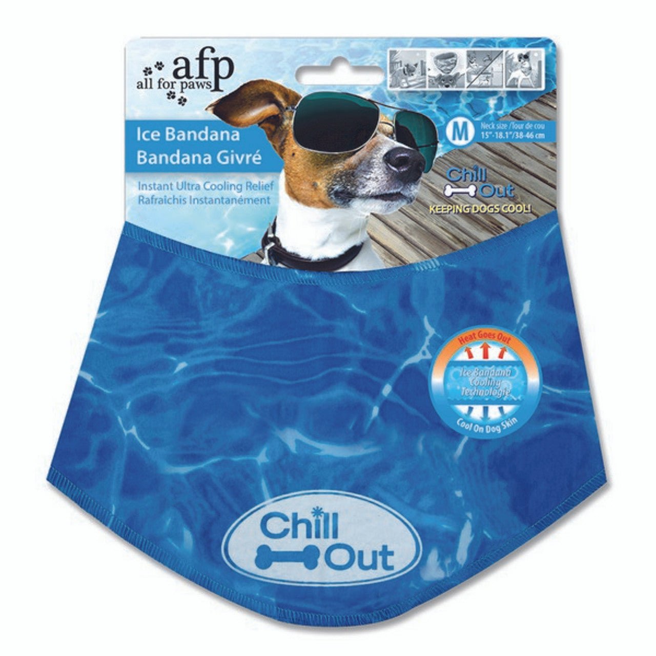 Chill out Ice Bandana (All for Paws) - SnowPaw Store - All for Paws - Active Dog Gear
