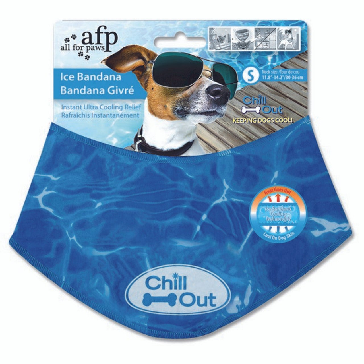 Chill out Ice Bandana (All for Paws) - SnowPaw Store - All for Paws - Active Dog Gear