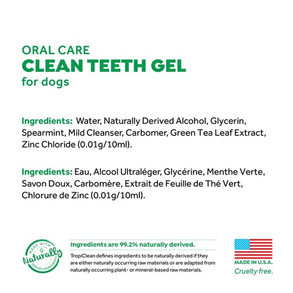 Clean Teeth Oral Care Gel - 59ml (TropiClean) - SnowPaw Store - TropiClean - Food & Health