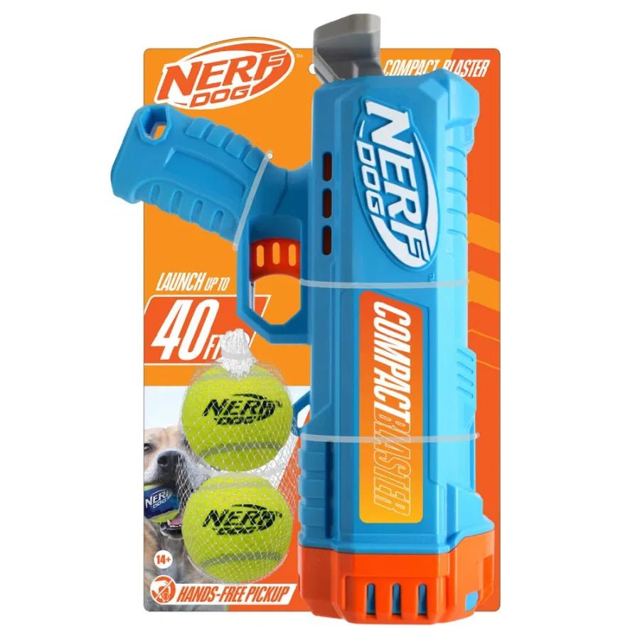 Compact Blaster and Non - Squeak Tennis Ball (Nerf Dog) - SnowPaw Store - Nerf Dog - Dog Toys