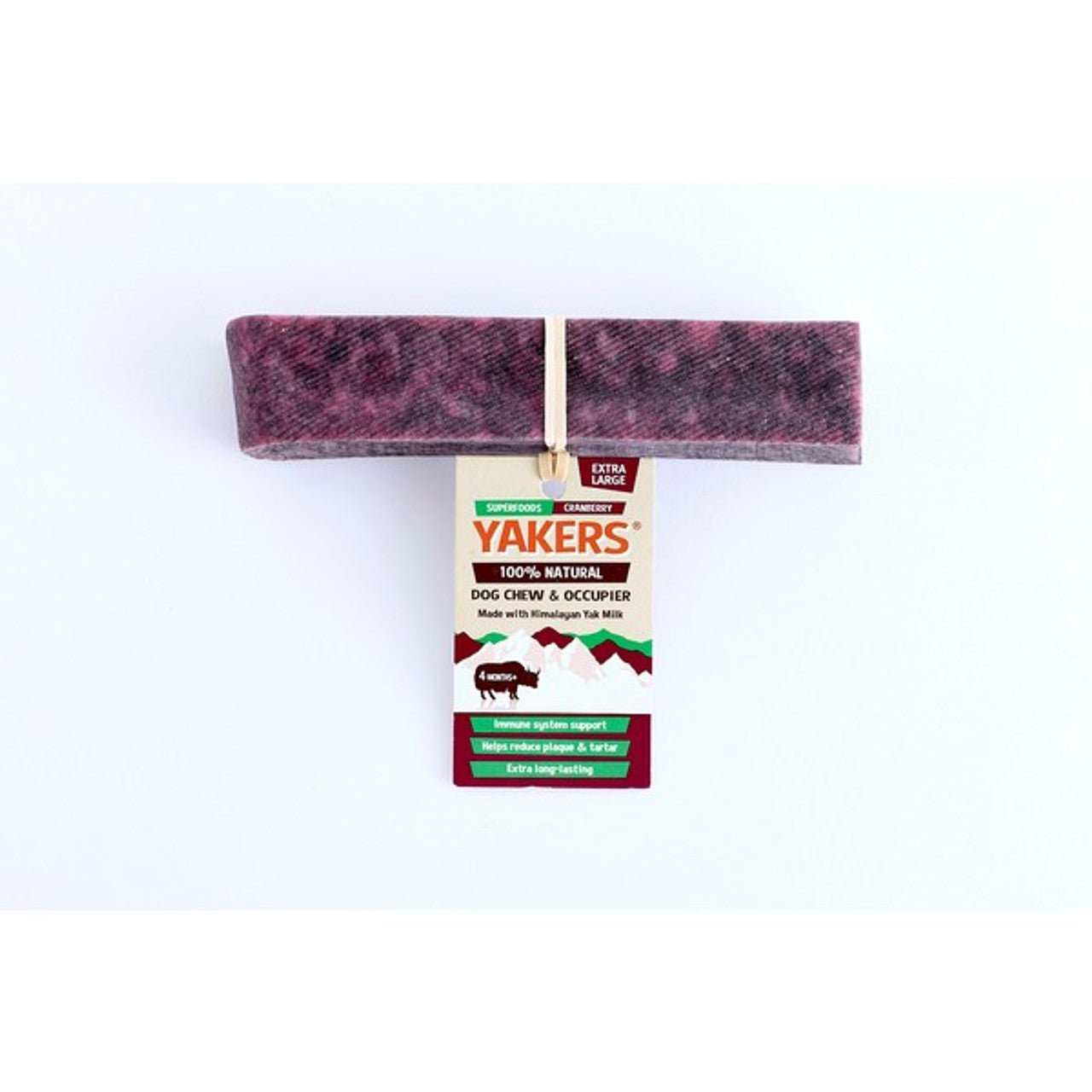 Cranberry Dog Chew Extra Large (Yackers) - SnowPaw Store - Yakers - Dog Treats