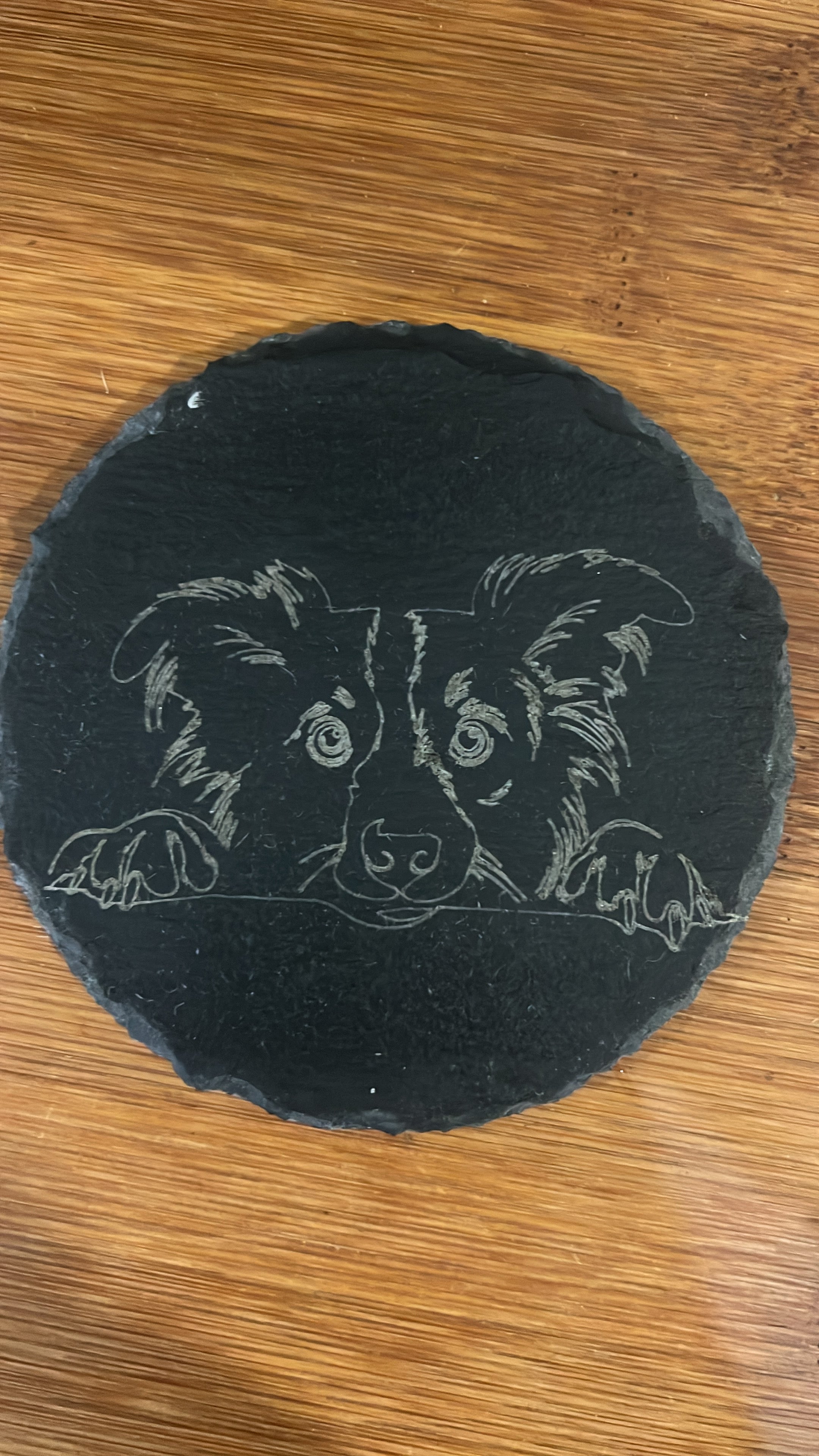 Dog Head Slate Coasters (SnowPaw Engraving) - SnowPaw Store - SnowPaw Store - Gifts