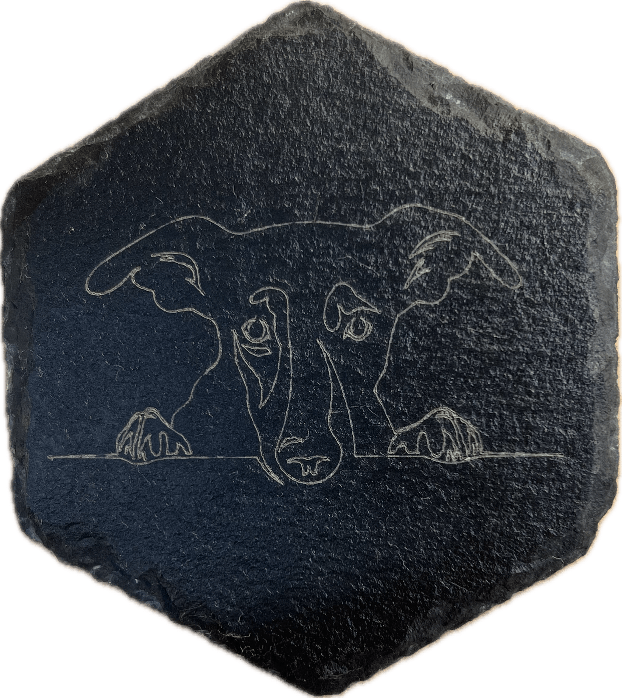 Dog Head Slate Coasters (SnowPaw Engraving) - SnowPaw Store - SnowPaw Store - Gifts