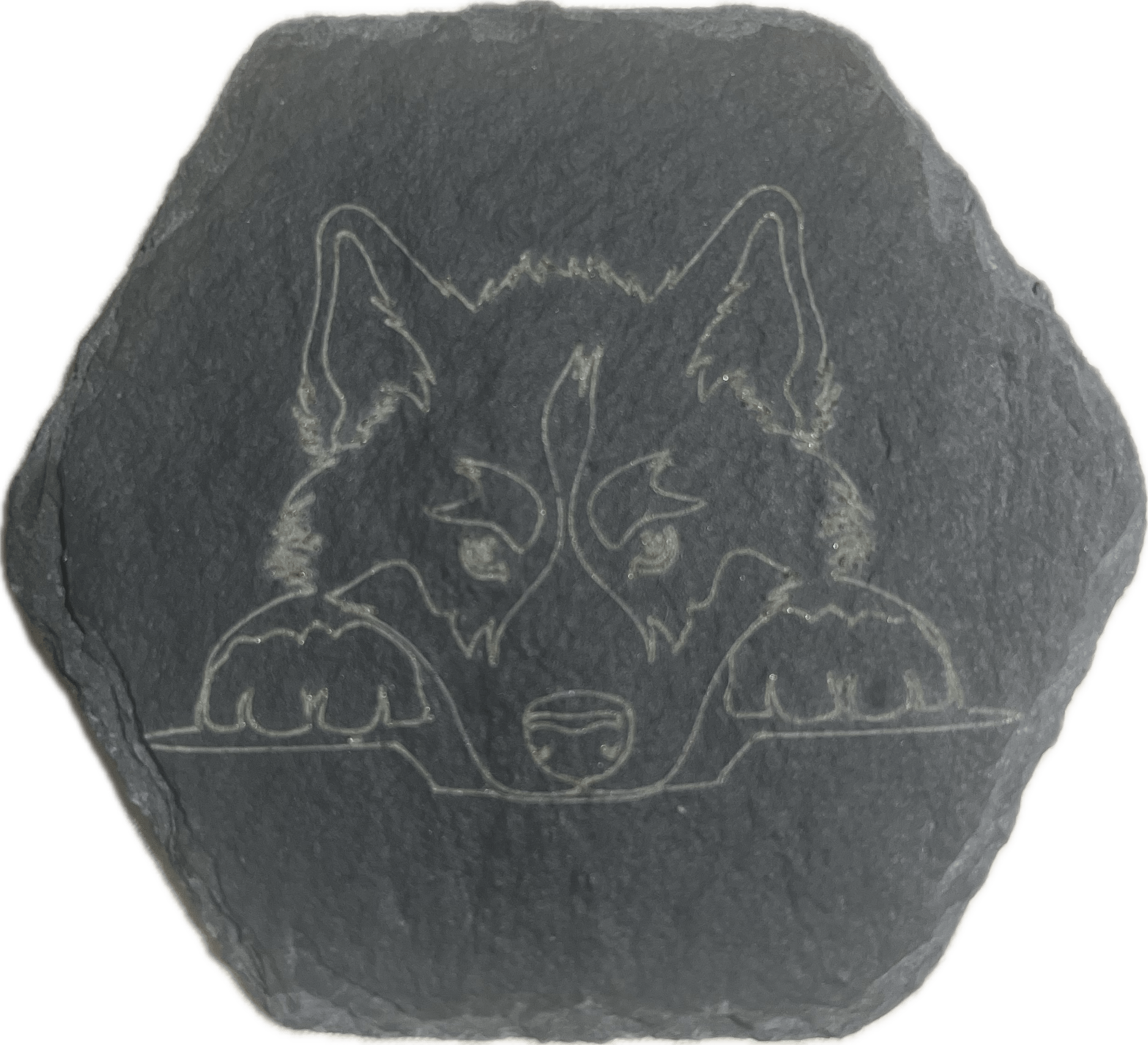Dog Head Slate Coasters (SnowPaw Engraving) - SnowPaw Store - SnowPaw Store - Gifts