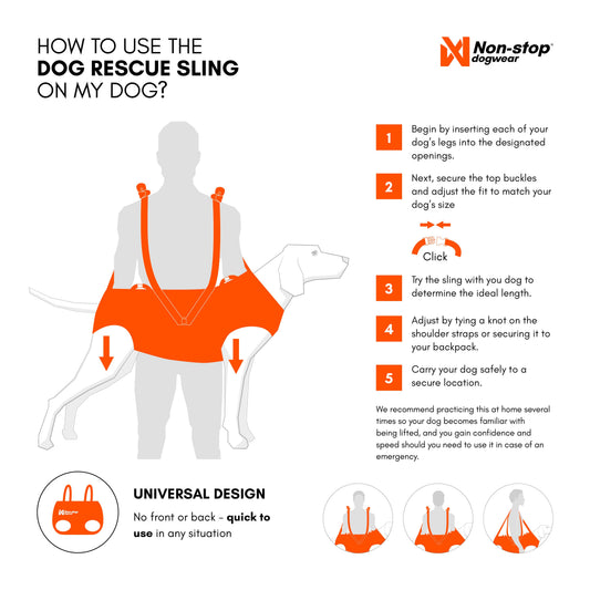 Dog Rescue Sling (Non - Stop Dogwear) - SnowPaw Store - Non - Stop Dogwear - Active Dog Gear