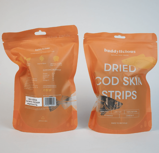 Dried Cod Skin Strips 100g (Buddylicious) - SnowPaw Store - Buddylicious - Dog Food