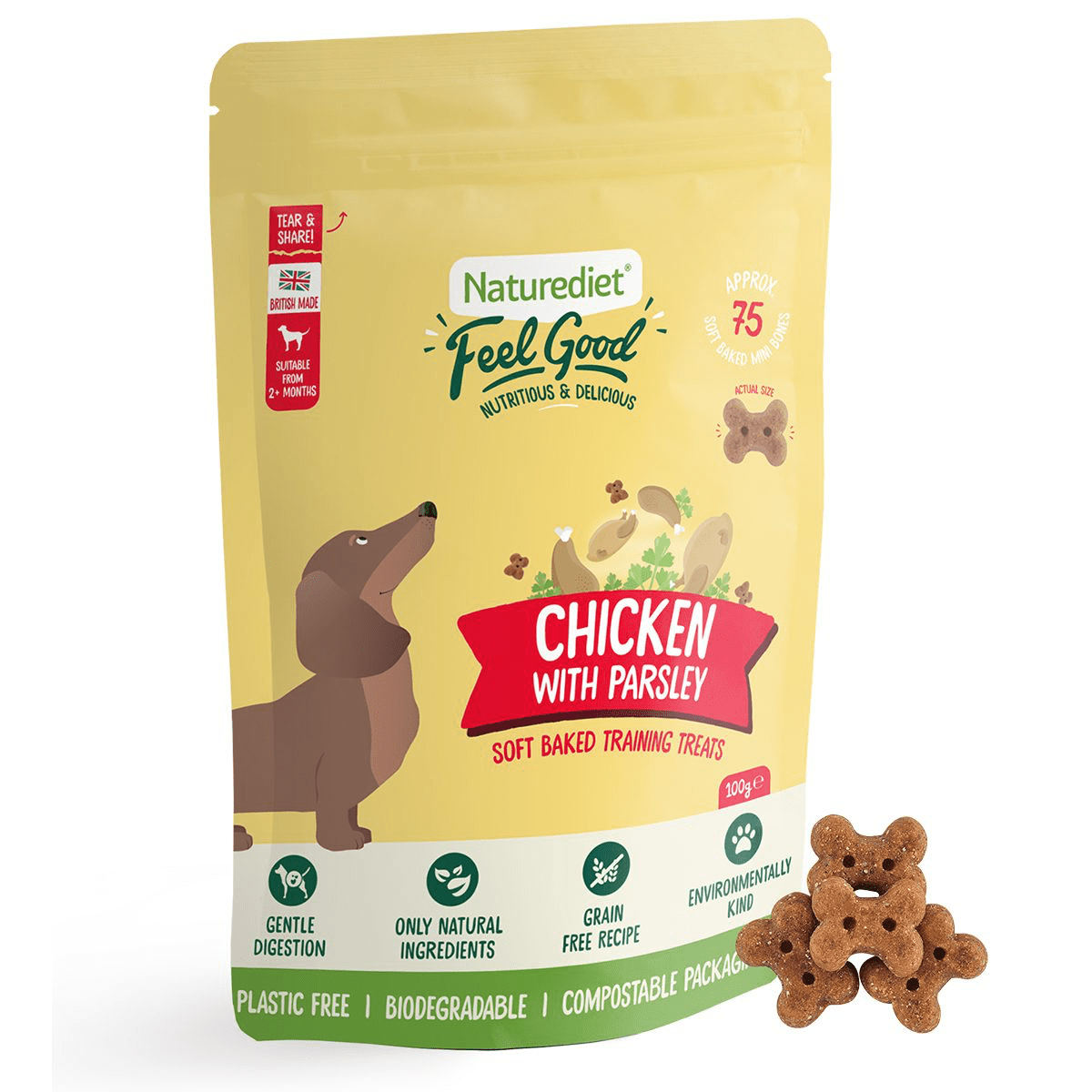 Feel Good Soft Baked Training Treats Chicken (Natures Diet) - SnowPaw Store - Skinner's - Food & Health