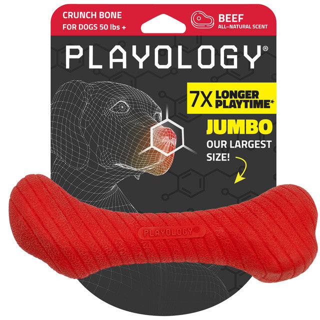 Crunchy Femur Dog Toy (Playology)