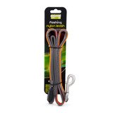 Flashing Safety USB Nylon Leash Grey/Orange 1.2M - SnowPaw Store - SnowPaw Store - Dog Collars, Leads, Belts