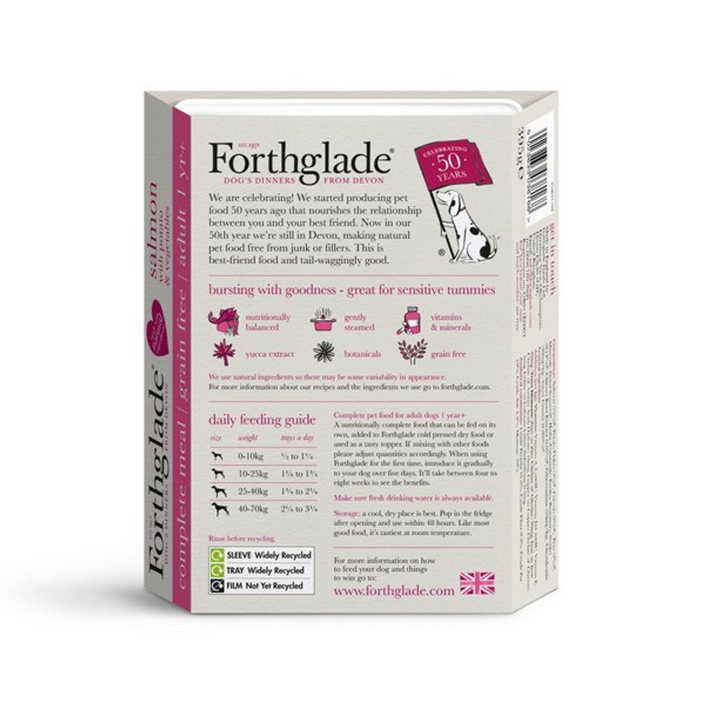 Forthglade Adult Meal Salmon Potato & Veg Grain Free 395g - SnowPaw Store - Forthglade - Dog Food