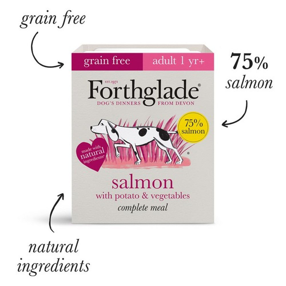 Forthglade Adult Meal Salmon Potato & Veg Grain Free 395g - SnowPaw Store - Forthglade - Dog Food