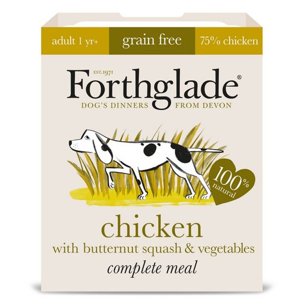 Forthglade Chicken with Butternut Squash and Vegetables Grain Free 395g - SnowPaw Store - Forthglade - Dog Food