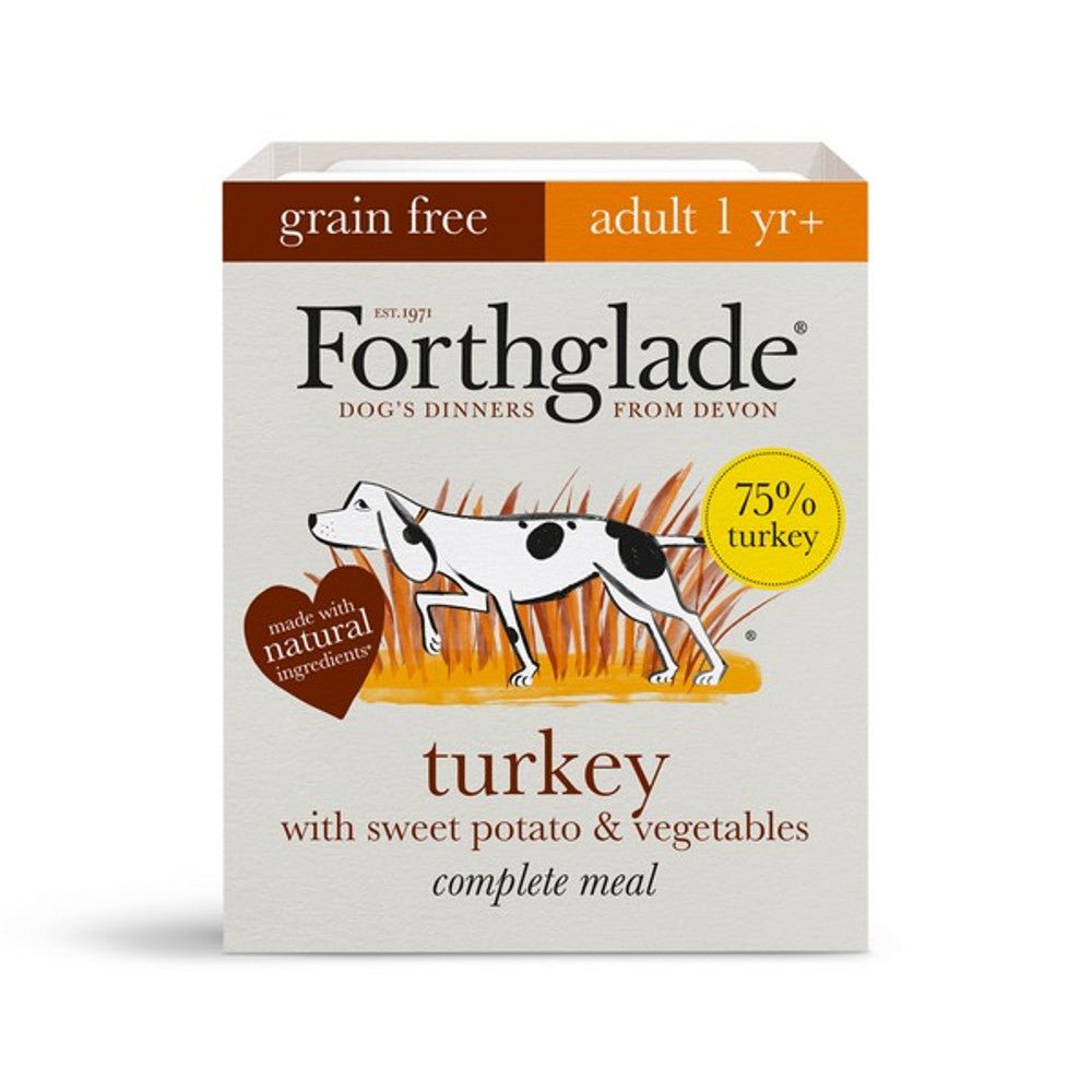 Forthglade Comp Meal Adult Turkey Sweet Potato Veg G/F 395g - SnowPaw Store - Forthglade - Dog Food