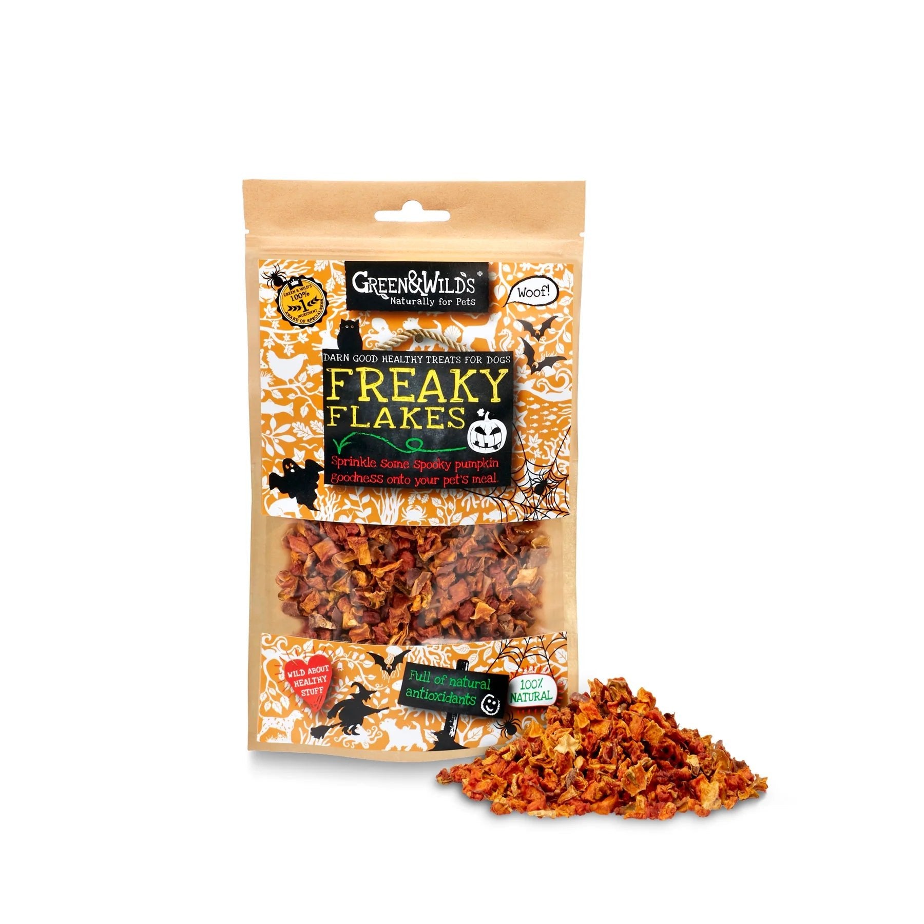 Freaky Flakes - 75g (Green & Wilds) - SnowPaw Store - Green & Wilds - Dog Treats