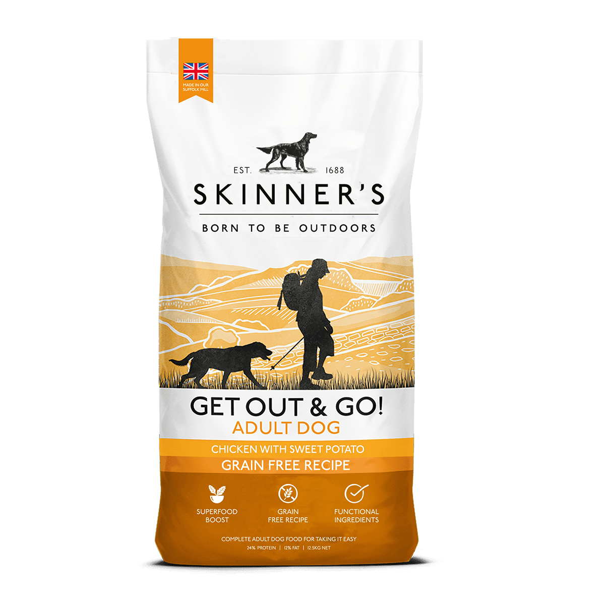 Get Out and Go Lower Energy Dry Dog Food (Skinner's) - SnowPaw Store - Skinner's - Dog Food