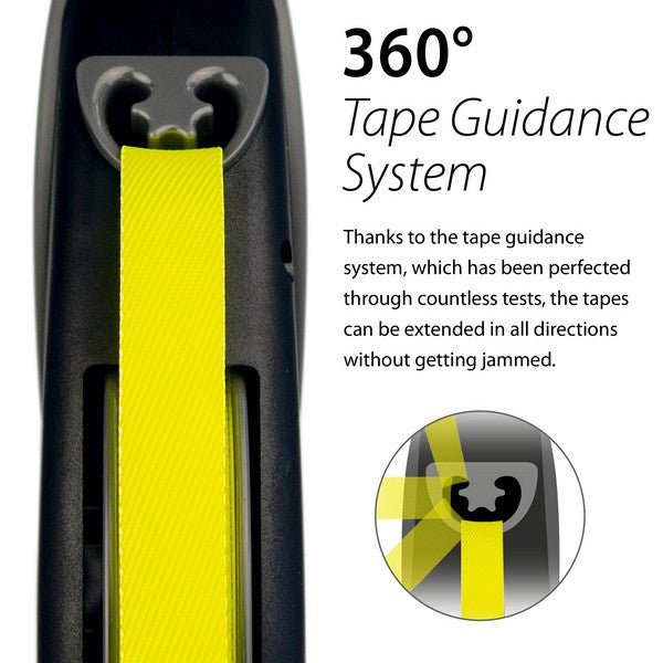 Giant Professional Neon Tape Black 10m (Flexi) - SnowPaw Store - Flexi - Dog Lead