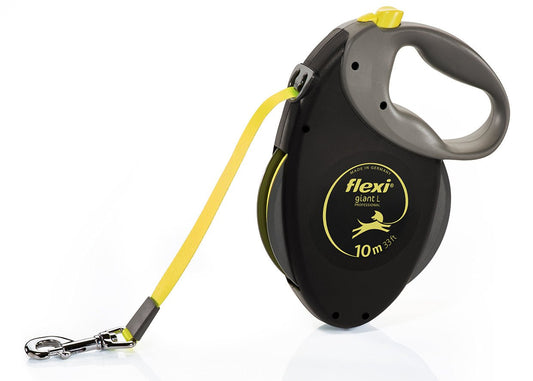 Giant Professional Neon Tape Black 10m (Flexi) - SnowPaw Store - Flexi - Dog Lead