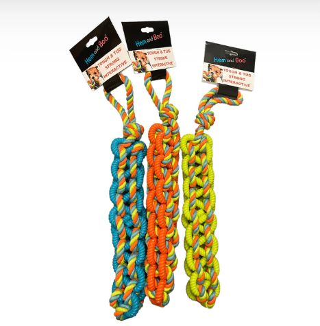 Heavy Rope Block with woven TPR (Hem & Boo) - SnowPaw Store - Hem and Boo - Dog Toys