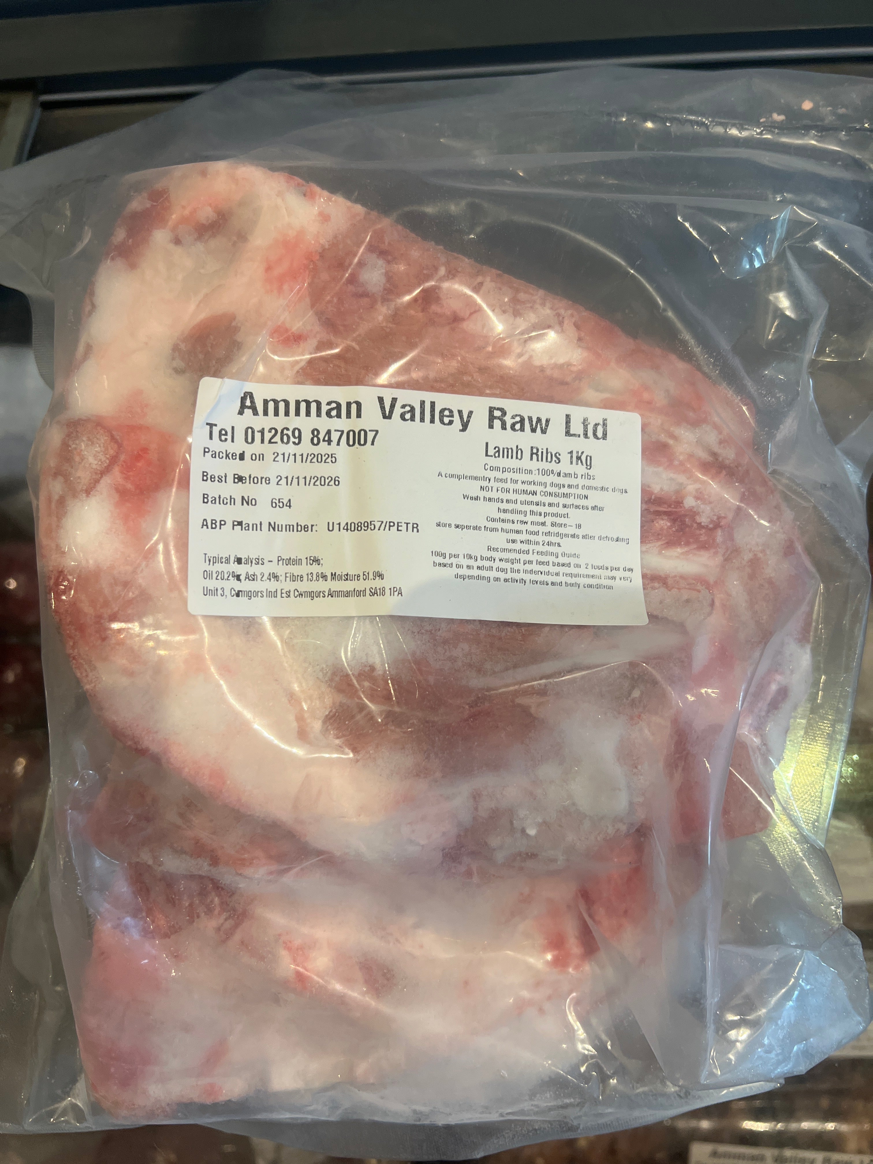 Lamb Ribs 1kg (SnowPaw) - SnowPaw Store - SnowPaw Store - 