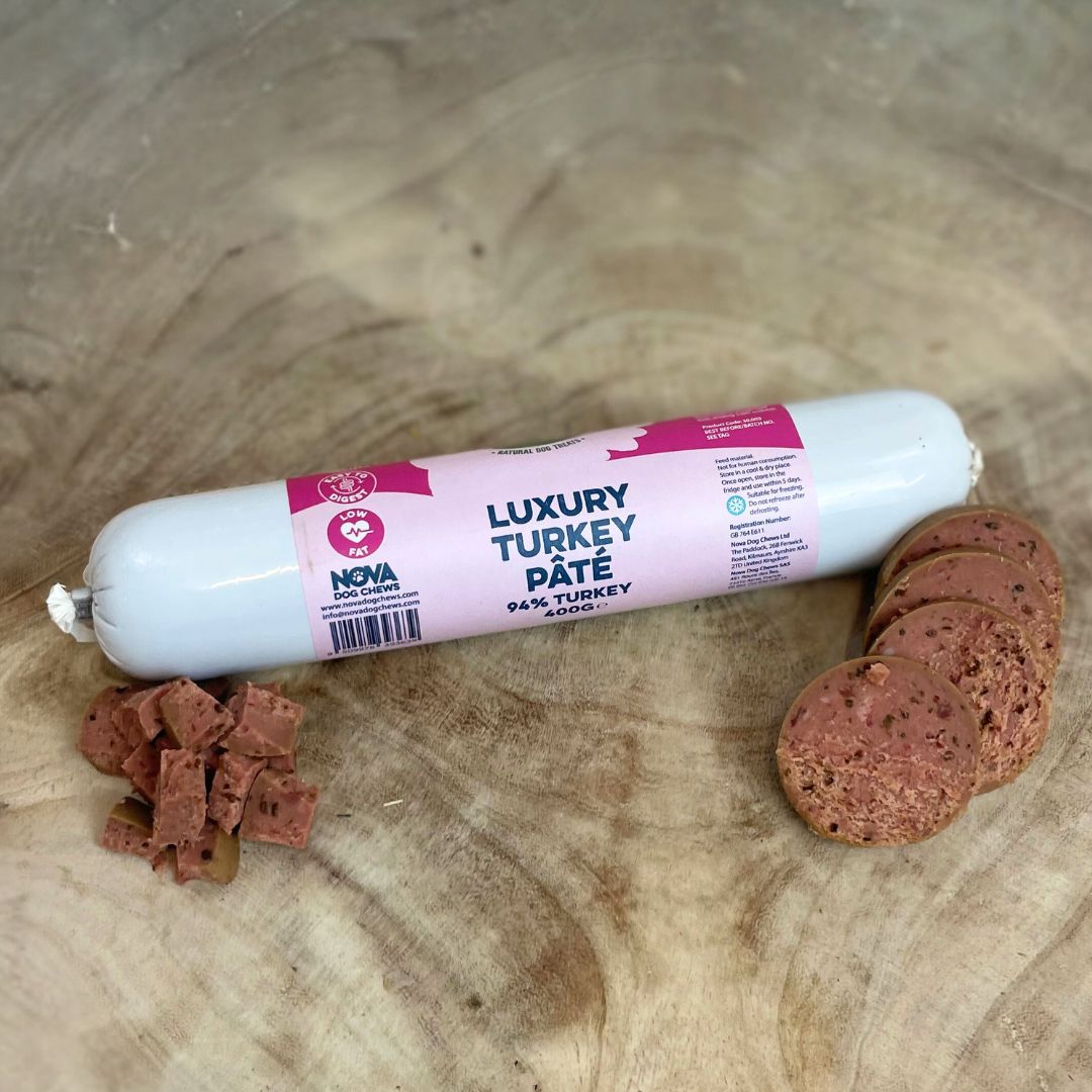 Luxury Turkey Pate 400g (Paddock Farm) - SnowPaw Store - Nova Dog Chews - Dog Treats
