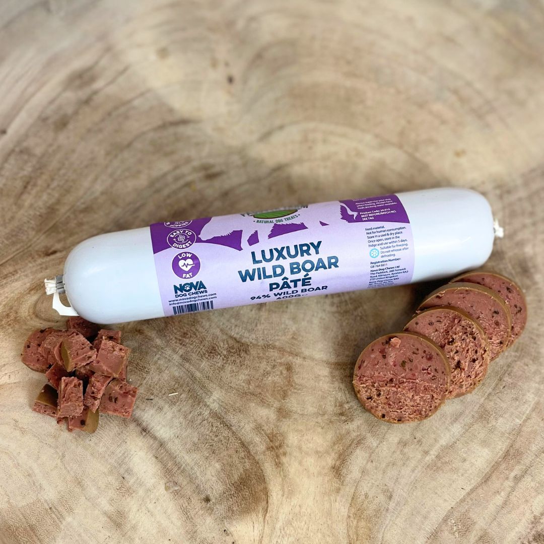 Luxury Wild Boar Pate 400g (Paddock Farm) - SnowPaw Store - Nova Dog Chews - Dog Treats