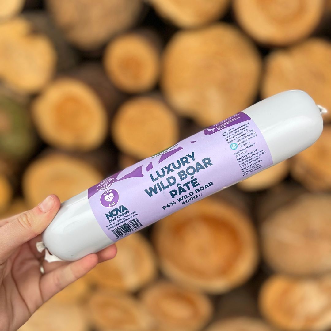 Luxury Wild Boar Pate 400g (Paddock Farm) - SnowPaw Store - Nova Dog Chews - Dog Treats