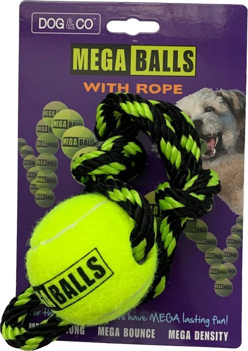 Mega Ball with Rope (Hem & Boo) - SnowPaw Store - Hem and Boo - Dog Toys