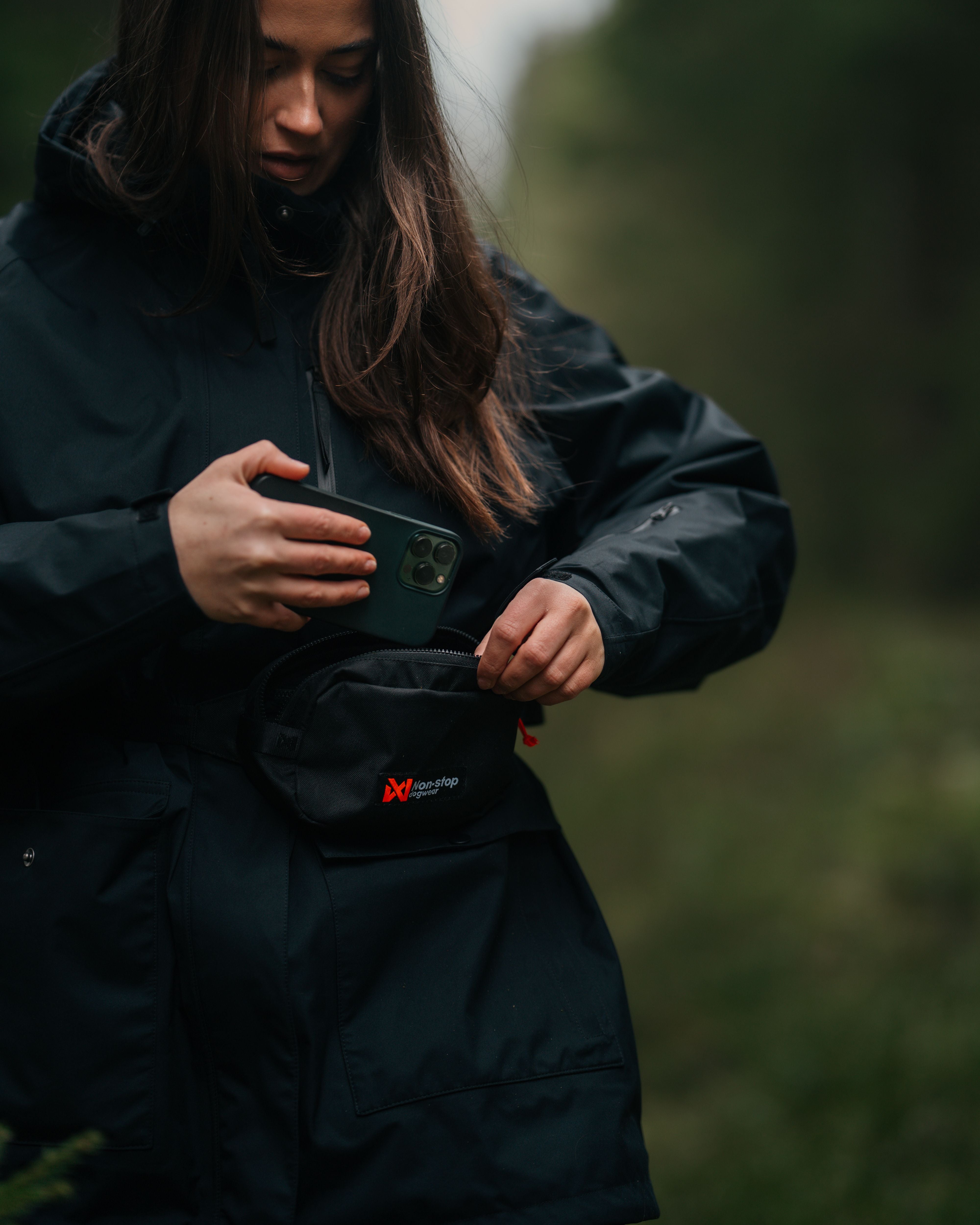 ***NEW***Trail Quest Fanny Pack Black (Non - Stop Dogwear) - SnowPaw Store - Non - Stop Dogwear - Dog Collars, Leads, Belts