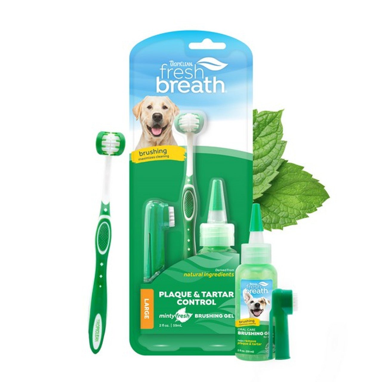 Oral Care Kit for Dogs 59ml (TropiClean) - SnowPaw Store - TropiClean - Food & Health