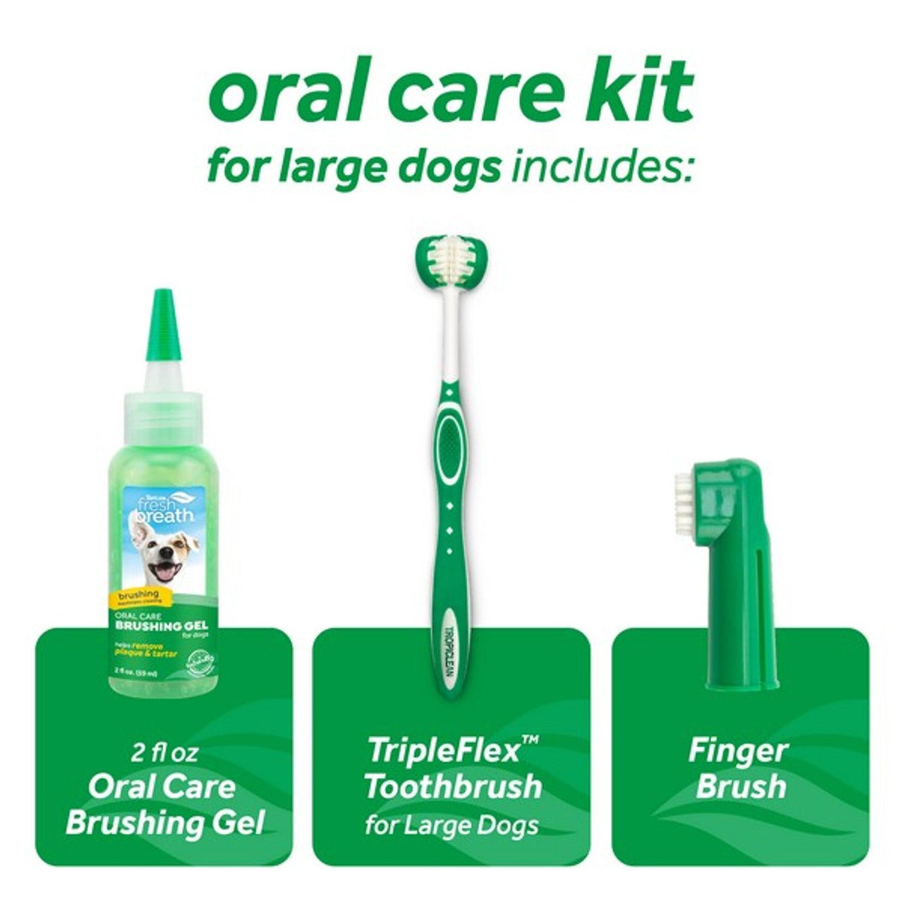 Oral Care Kit for Dogs 59ml (TropiClean) - SnowPaw Store - TropiClean - Food & Health