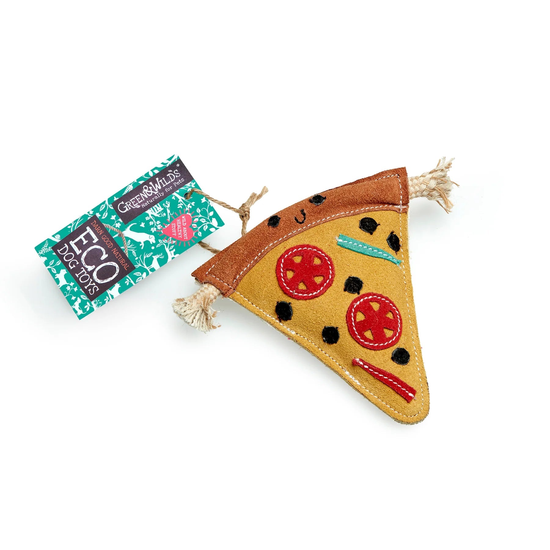 Pepe le Pizza, Eco Dog Toy (Green & Wilds) - SnowPaw Store - Green & Wilds - Dog Toys