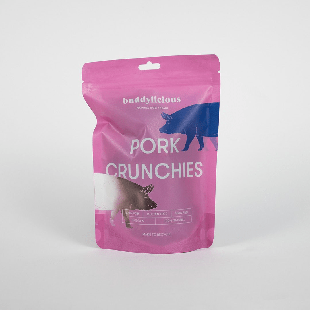 Pork Crunchies 150g (Buddylicious) - SnowPaw Store - Buddylicious - Dog Food