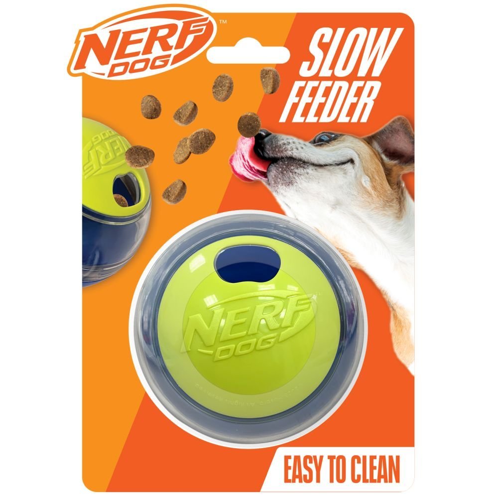 Puzzle Feeder Ball 3.5in (Nerf) - SnowPaw Store - Nerf Dog - Dog Toys