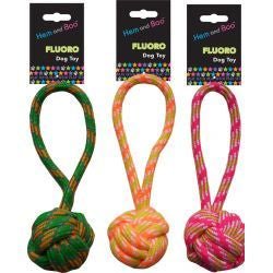 Rope Toy Short Handle Fluro (Hem & Boo) - SnowPaw Store - Hem and Boo - Dog Toys