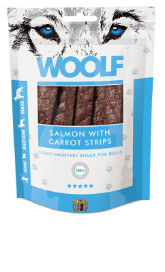 Salmon with Carrot Strips (Woolf) - SnowPaw Store - Woolf - Dog Treats